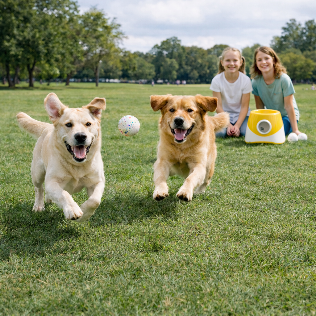 Interactive Electronic Ball Launcher Dog Toy