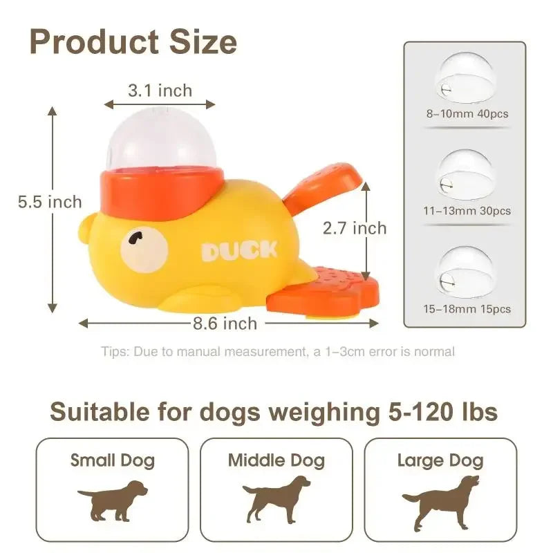 Interactive Treat Dispenser Dog Toy — Size guide