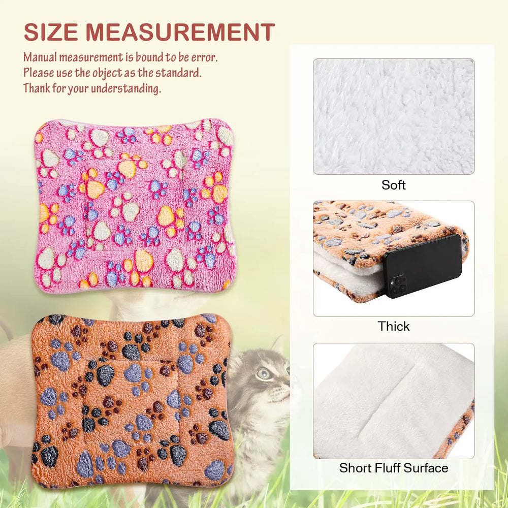 Dog Bed Mat – Washable Soft Cushion for Crate, Couch & Floor — Size guide
