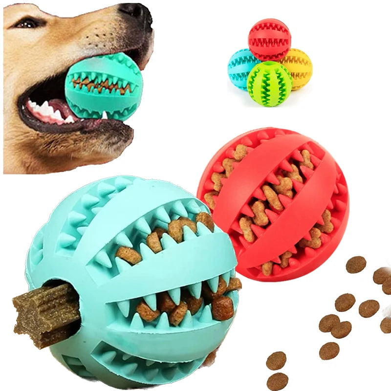 Dog Chewing Interactive Rubber Ball Toy