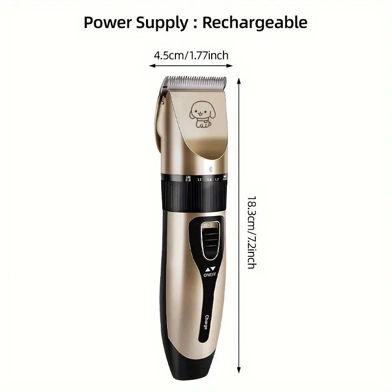 Professional Pet Grooming Hair Clipper — Size guide