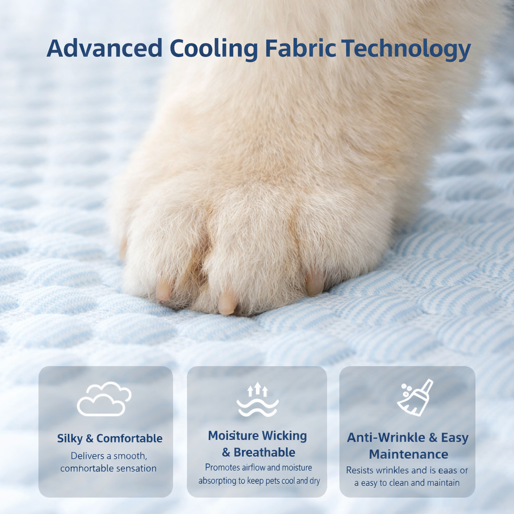 Luxury Silk Padded Cooling Mat for Dogs & Cats